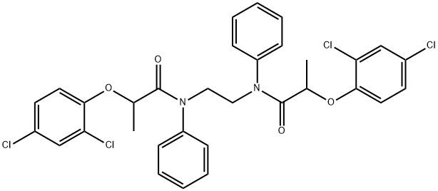 N,N'-1,2-ethanediylbis[2-(2,4-dichlorophenoxy)-N-phenylpropanamide] Struktur