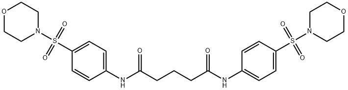 N,N'-bis[4-(4-morpholinylsulfonyl)phenyl]pentanediamide Struktur