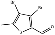 2-Thiophenecarboxaldehyde, 3,4-dibromo-5-methyl- Struktur