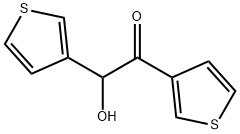 2-Hydroxy-1,2-di-3-thienylethanone Struktur