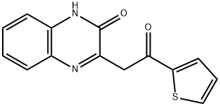 3-(2-oxo-2-(thiophen-2-yl)ethyl)quinoxalin-2(1H)-one Struktur