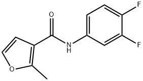 N-(3,4-difluorophenyl)-2-methylfuran-3-carboxamide Struktur