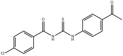 N-{[(4-acetylphenyl)amino]carbonothioyl}-4-chlorobenzamide Struktur