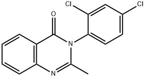 3-(2,4-dichlorophenyl)-2-methylquinazolin-4-one Struktur