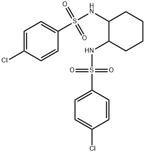 N,N'-1,2-cyclohexanediylbis(4-chlorobenzenesulfonamide) Struktur