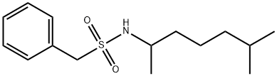 N-(6-methylheptan-2-yl)-1-phenylmethanesulfonamide Struktur