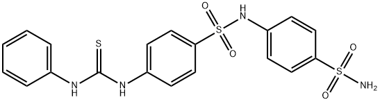 N-[4-(aminosulfonyl)phenyl]-4-[(anilinocarbonothioyl)amino]benzenesulfonamide Struktur