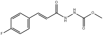 methyl 2-[3-(4-fluorophenyl)acryloyl]hydrazinecarboxylate Struktur