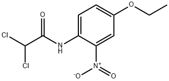 2,2-dichloro-N-(4-ethoxy-2-nitrophenyl)acetamide Struktur