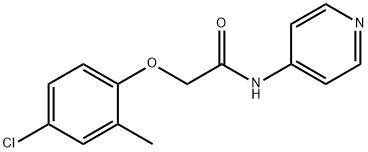 2-(4-chloro-2-methylphenoxy)-N-(pyridin-4-yl)acetamide Struktur