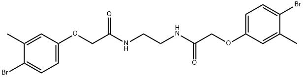 N,N'-1,2-ethanediylbis[2-(4-bromo-3-methylphenoxy)acetamide] Struktur