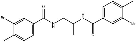 N,N'-1,2-propanediylbis(3-bromo-4-methylbenzamide) Struktur