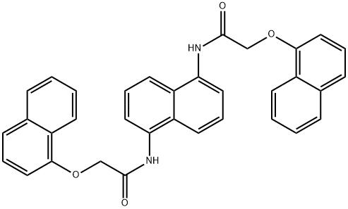 N,N'-1,5-naphthalenediylbis[2-(1-naphthyloxy)acetamide] Struktur