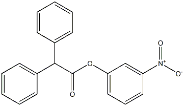 3-nitrophenyl diphenylacetate Struktur