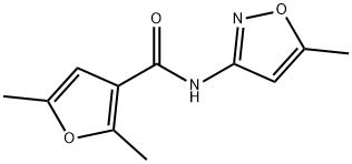 2,5-dimethyl-N-(5-methyl-1,2-oxazol-3-yl)furan-3-carboxamide Struktur