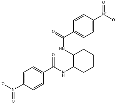 N,N'-1,2-cyclohexanediylbis(4-nitrobenzamide) Struktur