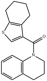 1-(4,5,6,7-tetrahydro-1-benzothien-3-ylcarbonyl)-1,2,3,4-tetrahydroquinoline Struktur