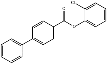 2-chlorophenyl 4-biphenylcarboxylate Struktur