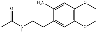 N-[2-(2-Amino-4,5-dimethoxy-phenyl)-ethyl]-acetamide Struktur