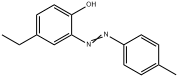 4-ethyl-2-[(4-methylphenyl)diazenyl]phenol Struktur