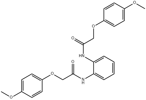 N,N'-1,2-phenylenebis[2-(4-methoxyphenoxy)acetamide] Struktur