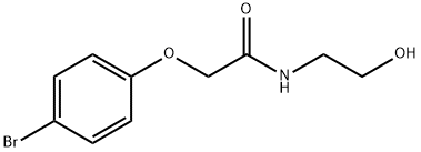 2-(4-bromophenoxy)-N-(2-hydroxyethyl)acetamide Struktur