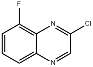 2-Chloro-8-fluoro-quinoxaline Struktur