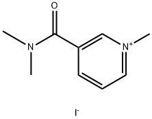 3-(dimethylcarbamoyl)-1-methylpyridinium iodide Struktur