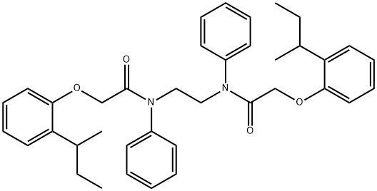 N,N'-1,2-ethanediylbis[2-(2-sec-butylphenoxy)-N-phenylacetamide] Struktur