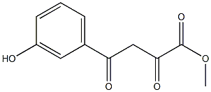 4-(3-hydroxy-phenyl)-2,4-dioxo-butyric acid methyl ester Struktur