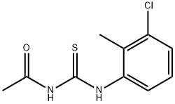 N-{[(3-chloro-2-methylphenyl)amino]carbonothioyl}acetamide Struktur