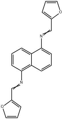 N,N'-bis(2-furylmethylene)-1,5-naphthalenediamine Struktur