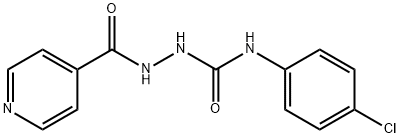 1-(4-chlorophenyl)-3-(pyridine-4-carbonylamino)urea Struktur