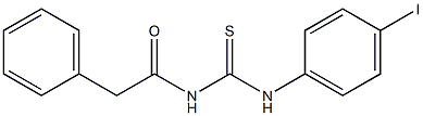 N-{[(4-iodophenyl)amino]carbonothioyl}-2-phenylacetamide Struktur