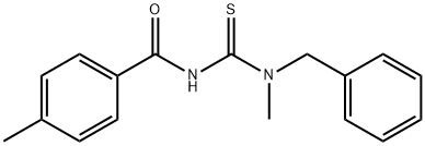 N-{[benzyl(methyl)amino]carbonothioyl}-4-methylbenzamide Struktur