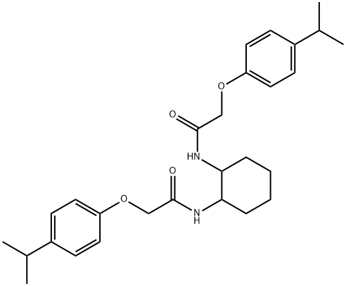 N,N'-1,2-cyclohexanediylbis[2-(4-isopropylphenoxy)acetamide] Struktur