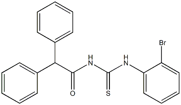 N-{[(2-bromophenyl)amino]carbonothioyl}-2,2-diphenylacetamide Struktur