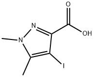 4-Iodo-1,5-dimethyl-1H-pyrazole-3-carboxylic acid Struktur