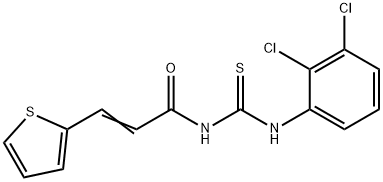 N-{[(2,3-dichlorophenyl)amino]carbonothioyl}-3-(2-thienyl)acrylamide Struktur