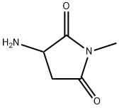 2,5-Pyrrolidinedione, 3-amino-1-methyl- Struktur