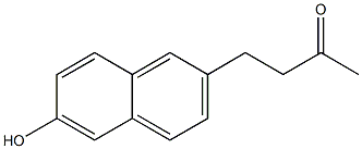 2-Butanone, 4-(6-hydroxy-2-naphthalenyl)- Struktur