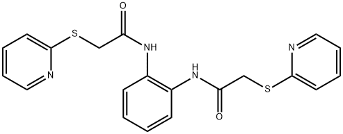 N,N'-1,2-phenylenebis[2-(pyridin-2-ylthio)acetamide] Struktur