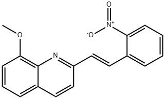 8-Methoxy-2-[2-(2-nitro-phenyl)-vinyl]-quinoline Struktur