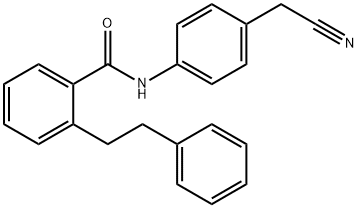 N-(4-Cyanomethyl-phenyl)-2-phenethyl-benzamide Struktur