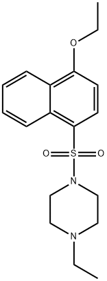 1-(4-ethoxynaphthalen-1-yl)sulfonyl-4-ethylpiperazine Struktur