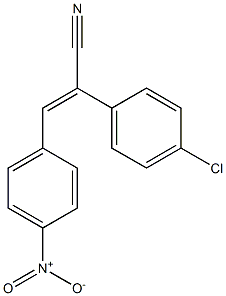 2-(4-Chloro-phenyl)-3-(4-nitro-phenyl)-acrylonitrile Struktur