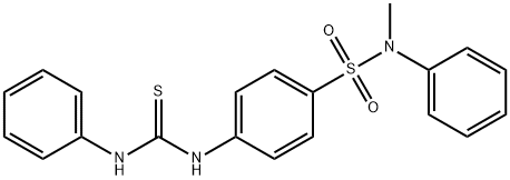 4-[(anilinocarbonothioyl)amino]-N-methyl-N-phenylbenzenesulfonamide Struktur