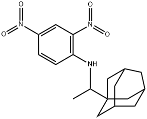 N-[1-(1-adamantyl)ethyl]-2,4-dinitroaniline Struktur