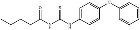 N-[(4-phenoxyphenyl)carbamothioyl]pentanamide Struktur