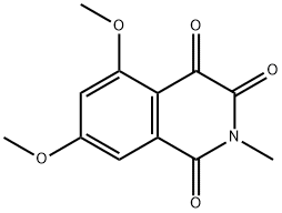 5,7-Dimethoxy-2-methyl-isoquinoline-1,3,4-trione Struktur